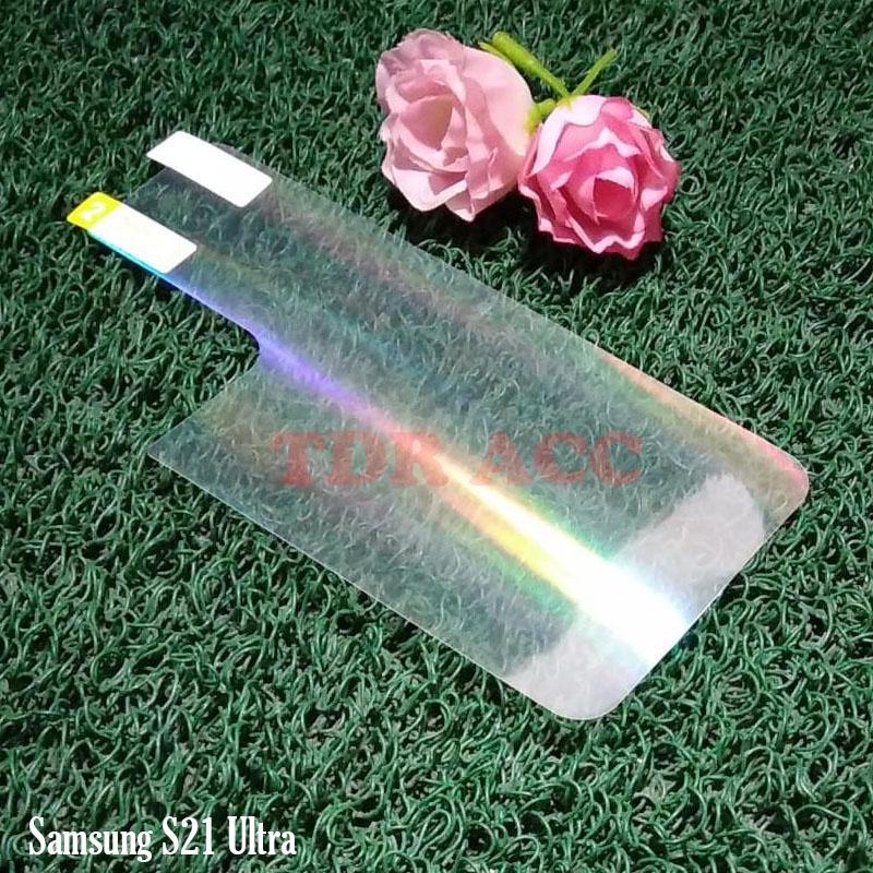 SAMSUNG S21/S21 PLUS/S21 ULTRA/NOTE 20/NOTE 20 ULTRA - SCREEN PROTECTOR BACK COVER - SKIN AURORA