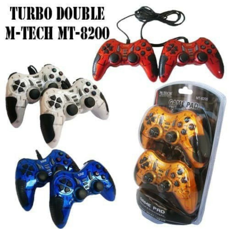 GAMEPAD TURBO DOUBLE M-TECH MT-8200 - GAMEPAD DOUBEL TURBO M-TECH USB