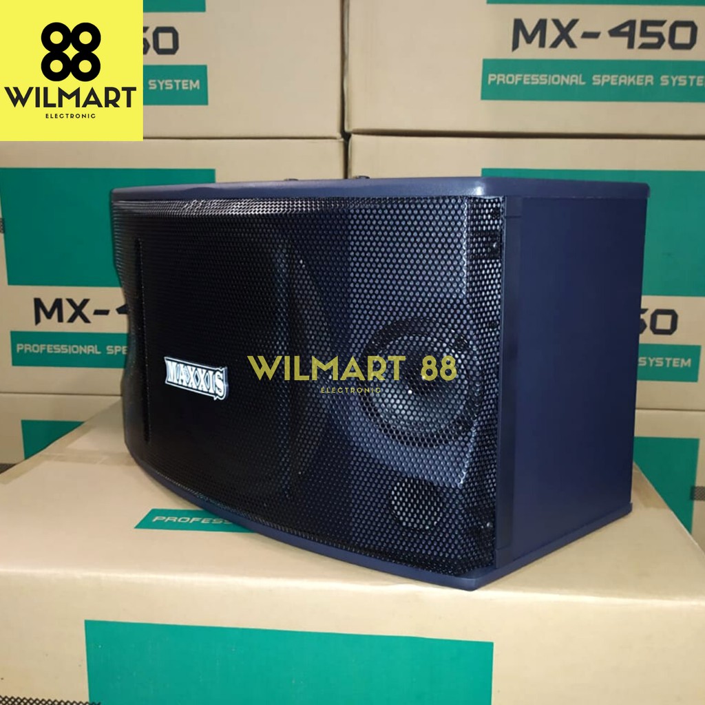 Original MAXXIS Speaker Pasif 10 Inch MX - 450 Professional Speaker Karaoke Sepasang (2 Pcs)