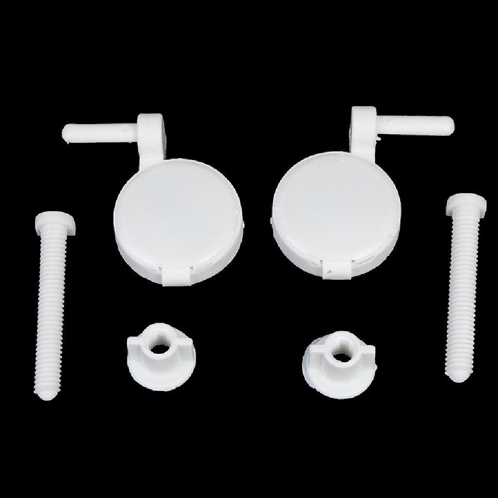 [tiantianbaofu] 1set/2Pcs Plastic Toilet Seat Screws Fixings Fit Toilet Seats Hinges Repair Tools Boutique