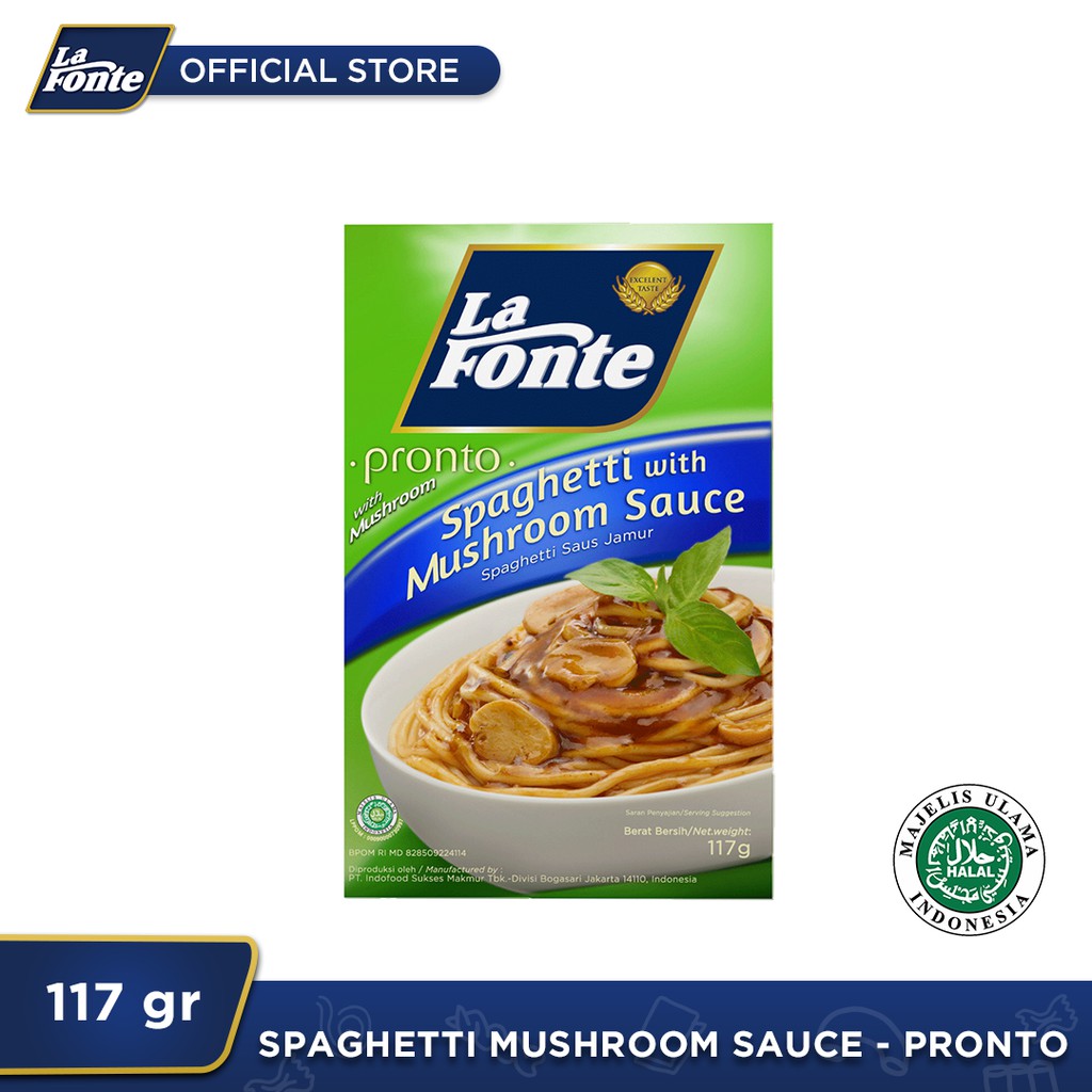 

La Fonte Spaghetti Saos Jamur 117gr - 1 Pc