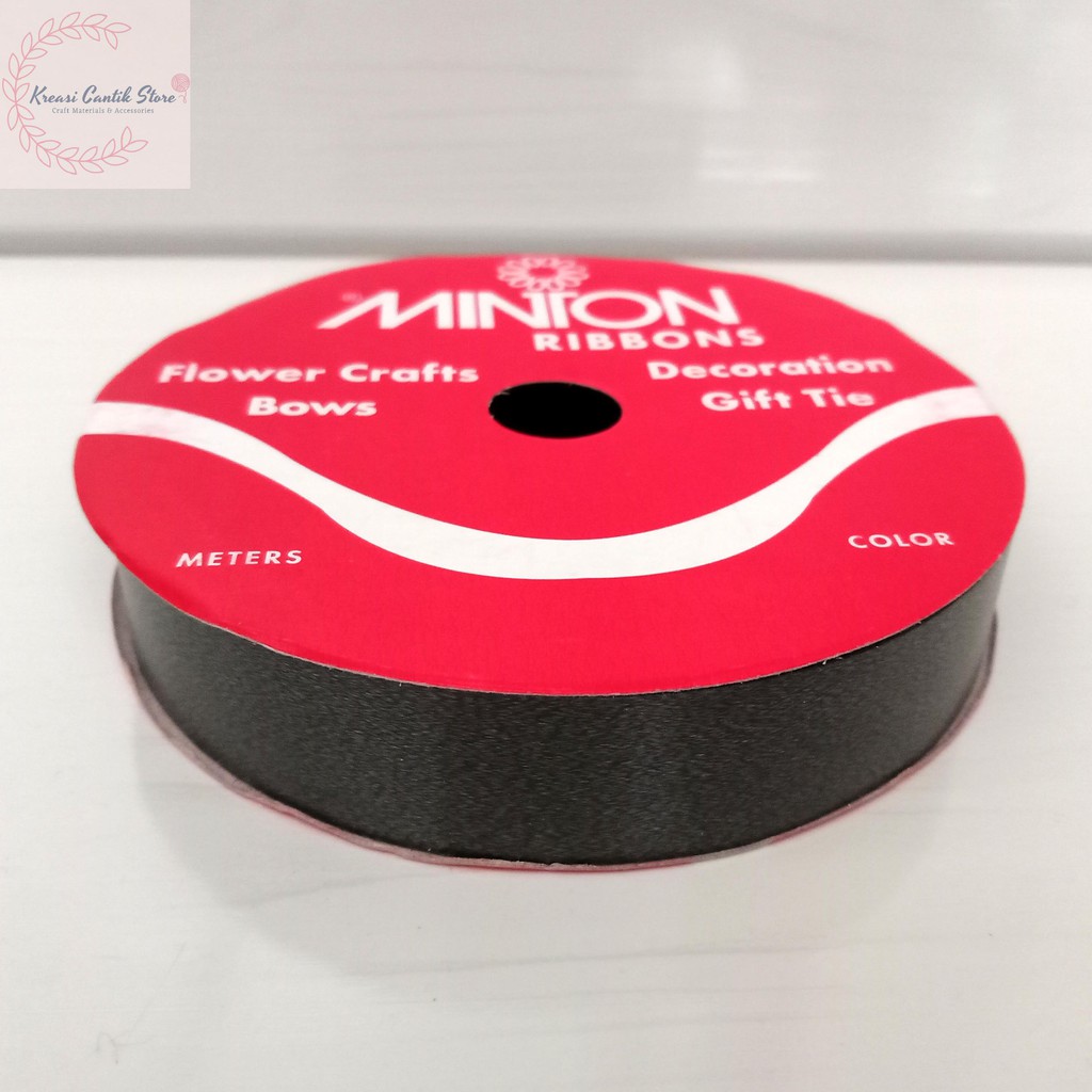 

Pita Kado / Pita Souvenir / Pita Jepang / Pita Kado Plastik Jepang Polos Uk. 3/4" Warna - Hitam