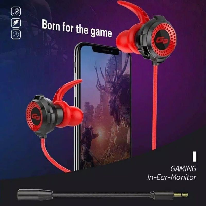 RY- Headset Gaming YESPLUS GM-108 Pure Sound Movie Games Headphones Earphone Gaming