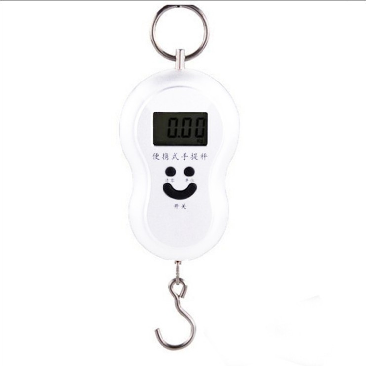 TP 50kg 10gr Timbangan Gantung Mini Digital Scale Travel Portable Smile - MURAH