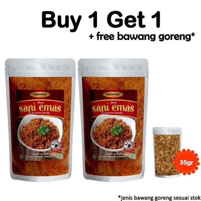 

Buy 1 Get 1 Abon Sapi Mas Asli - 100 Gram