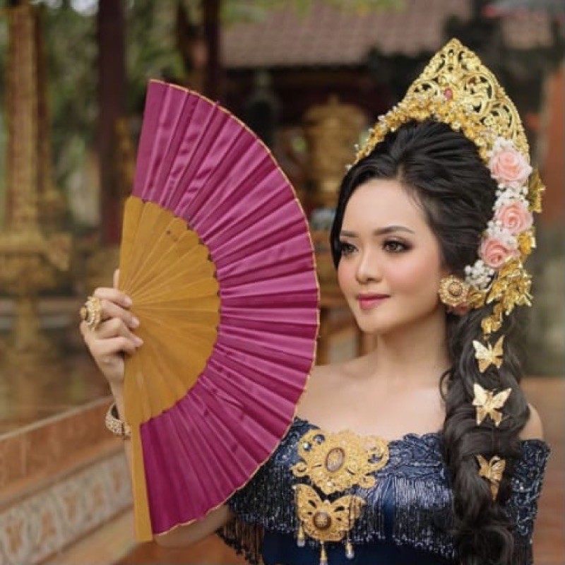Aksesoris Kepala Pengantin Bali Modifikasi Berbie Rapunzel