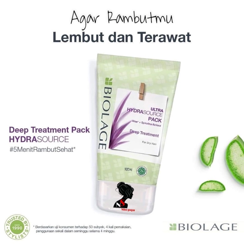 Matrix Biolage Hydrasource Deep Treatment Pack 100Ml - Rambut Kering