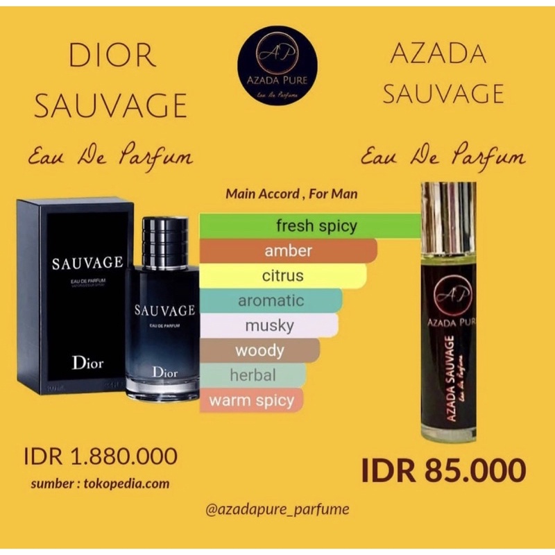 Azada Pure Sa*vage Sauvagee Parfum for Man