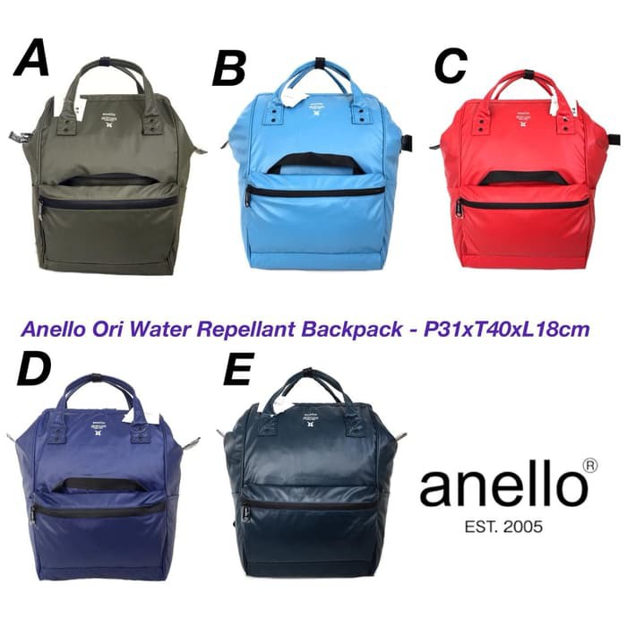 Tas Anello Grade ORI Mirror Import Water Repellant Backpack Ransel