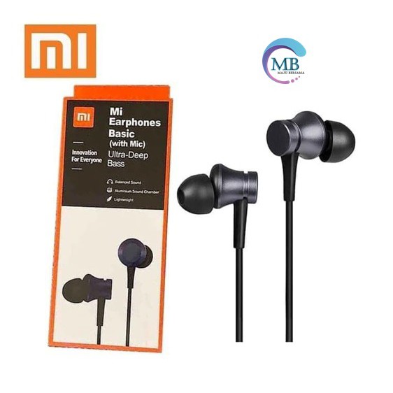 HEADSET Headsfree earphone ORIGINAL XIAOMI PISTON 3 ULTRA DEEP BASS WITH MIC EARPHONE XIAOMI MB228