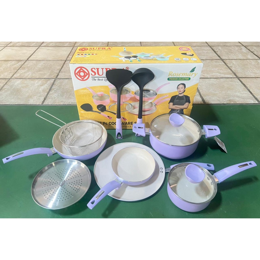 SUPRA PANCI SET 12 PCS - Supra Rosemary Premium Cookware set Supra Original Sauce Pan