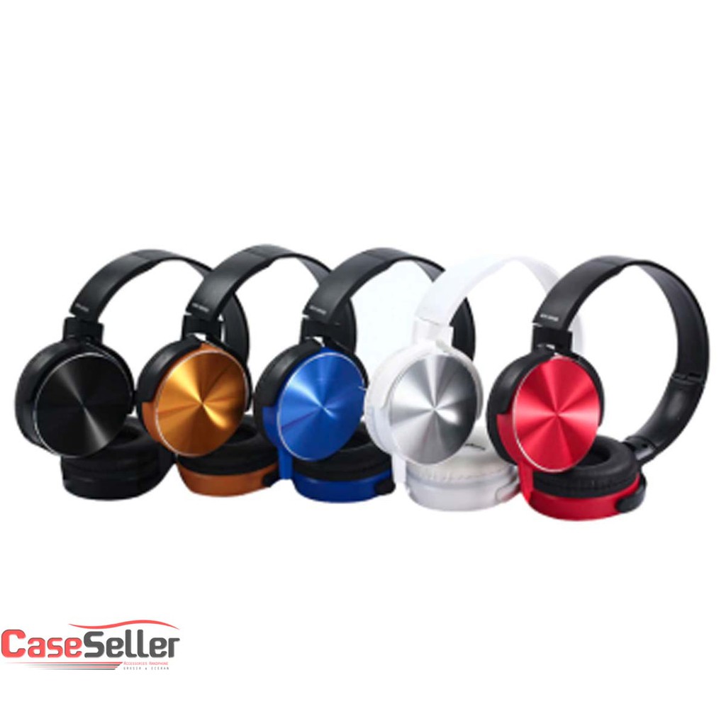 HEADPHONE EXTRABASS XB-450 AP HEDSET / HANDSFREE / EARPHONE For Handphone Laptop