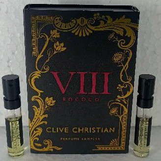 Vial Set Parfum OriginaL Clive Christian VIII Rococo Immortelle &amp; Magnolia