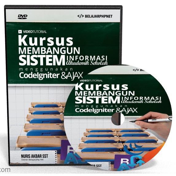 DVD Tutorial Codeigniter Membangun Sistem Informasi Akademik Sekolah