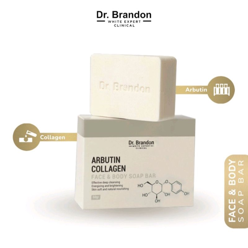 Dr brandon Soap Bar Arbutin+Collagen Energizing Brightening Face&amp;Body