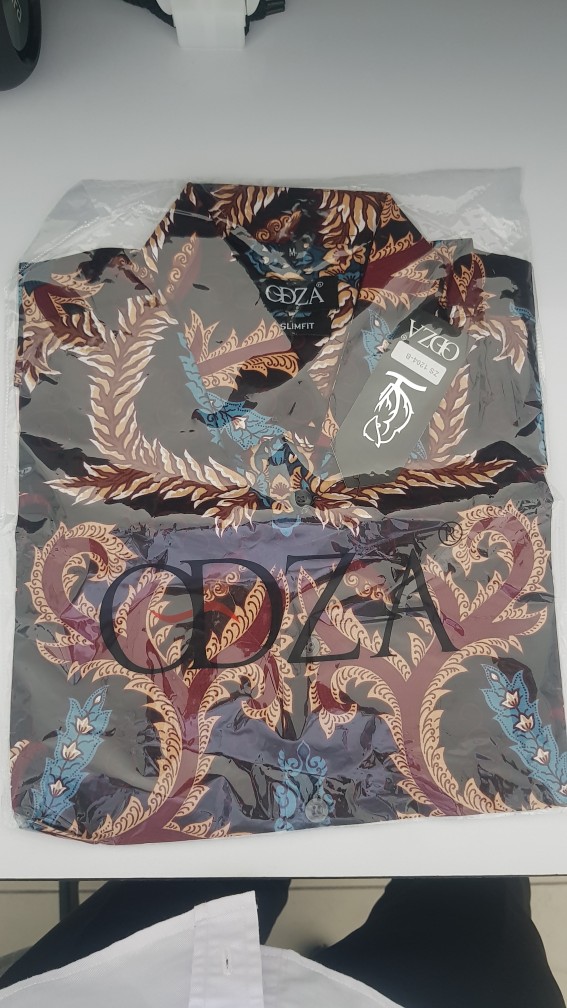 Odza Baju Batik Solo Pria Lengan Pendek Modern / Kemeja Batik Muslim / Kemeja Distro