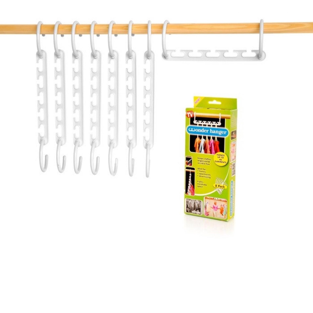 Smart Wonder Hanger Cloth Gantungan Hanger Baju 8 Pcs - OMHAFNWH