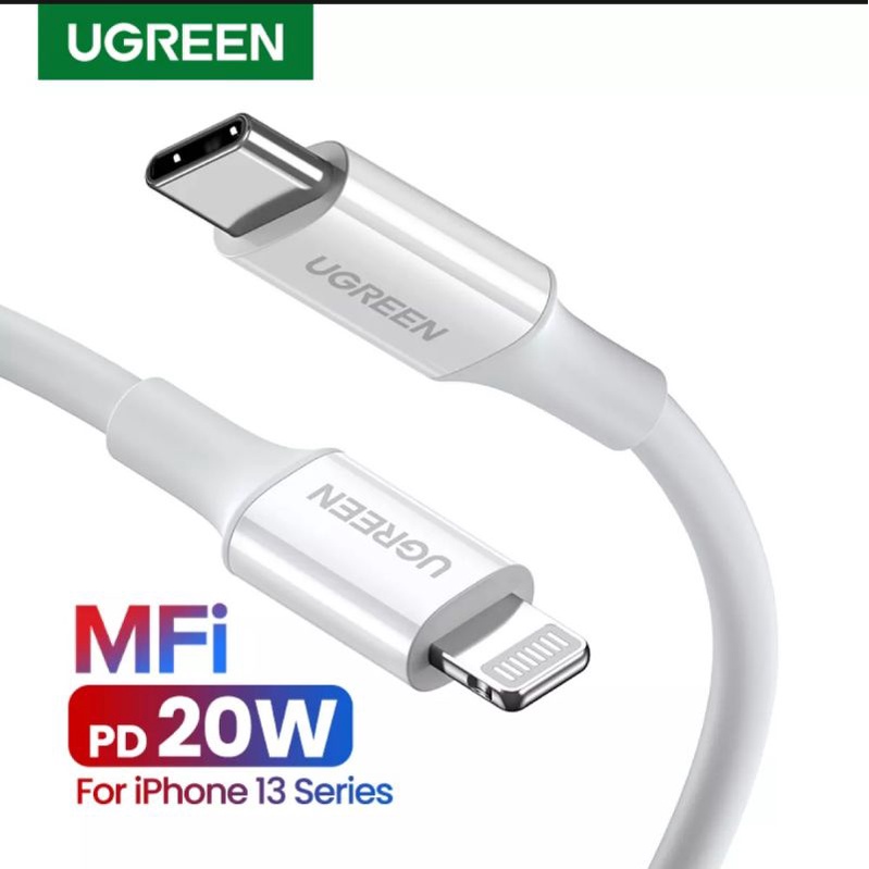 Ugreen Kabel Data iPhone iPad Type C to Lightning Mfi iPhone 13 14 12 11 8 X XR XS Max Fast Charging