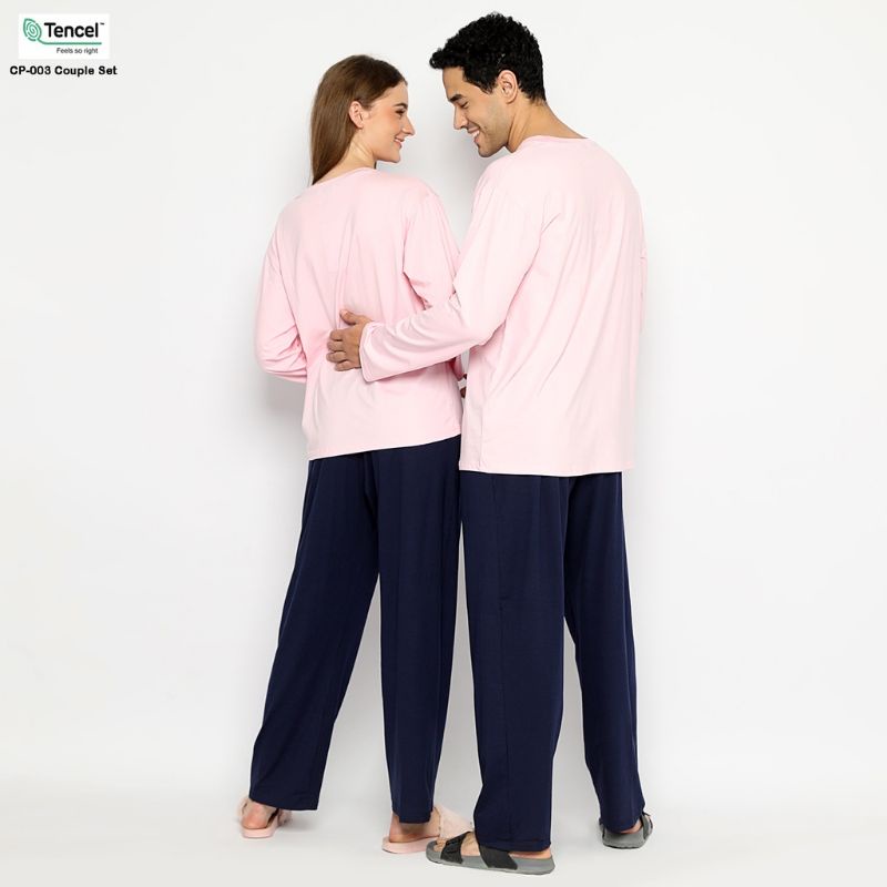 SETELAN PIYAMA COUPLE SET PP TANCEL ORGANIK/BAJU TIDUR WANITA&amp;PRIA