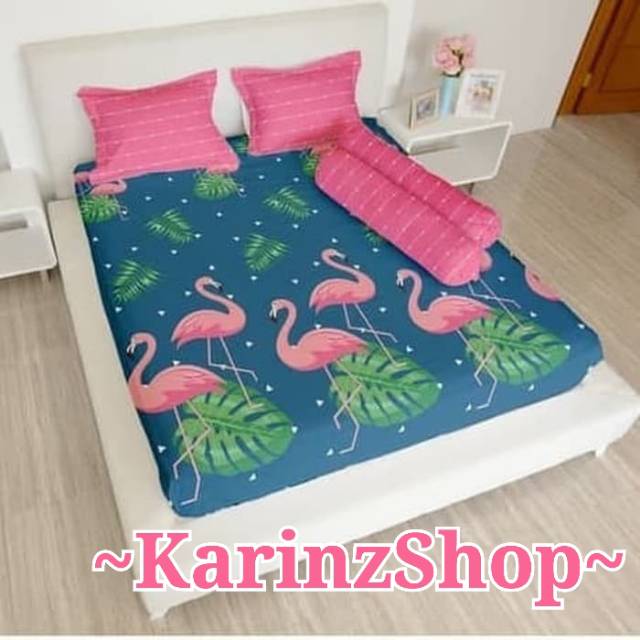 Sprei Lady Rose FLAMINGO ( King 180 / Queen 160 / Single 120 x 200 )