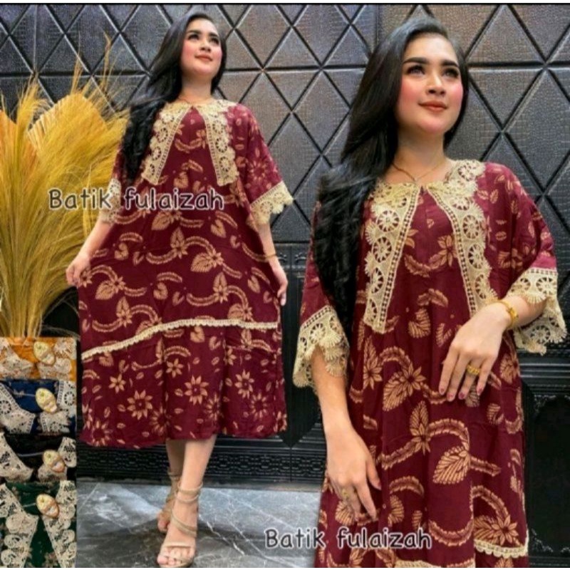 (COD) A17 MEDAN DASTER ARAB JUMBO RENDA BROKAT - DASTER BUSUI KANCING DEPAN - DASTER LD 125 GROSIR D