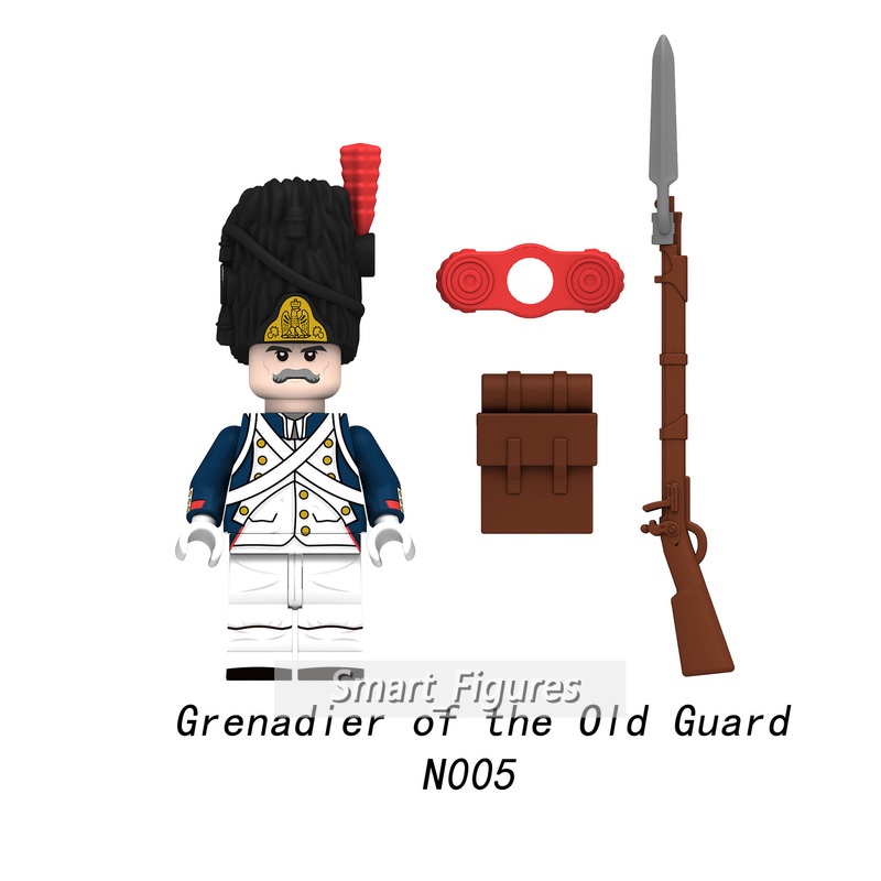 Napoleonic Wars Mainan Action Figure Minifigures Gaya Spanyol Dragoon Swiss Grenadier Untuk Hadiah