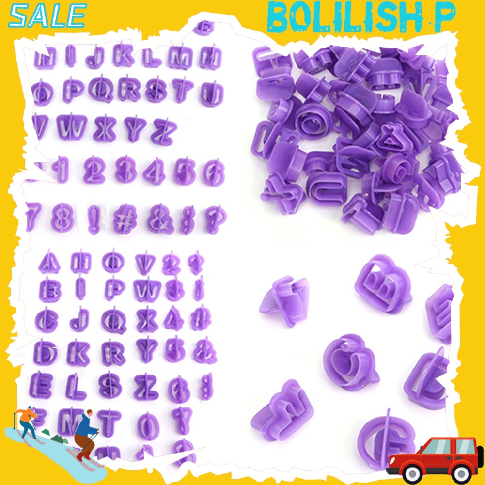 [Jianxin] 40 Pcs Icing Cutter Mold Alphabet Letter Fondant Cake DIY Decorating Mould Set