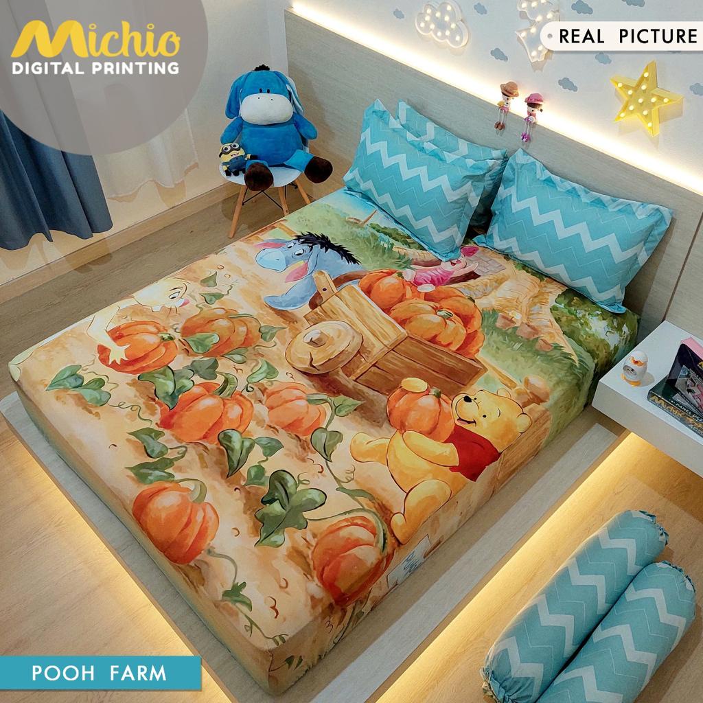 SPREI TINGGI 30 MOTIF PANEL EXCLUSIVE MICHIO Kualitas No 1 Shopee Ukuran 160x200x30 Motif Lengkap