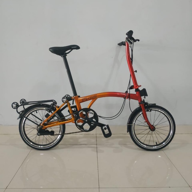  Sepeda  Lipat  Folding Bike 16 Element Pikes 5s Gold  Dragon 