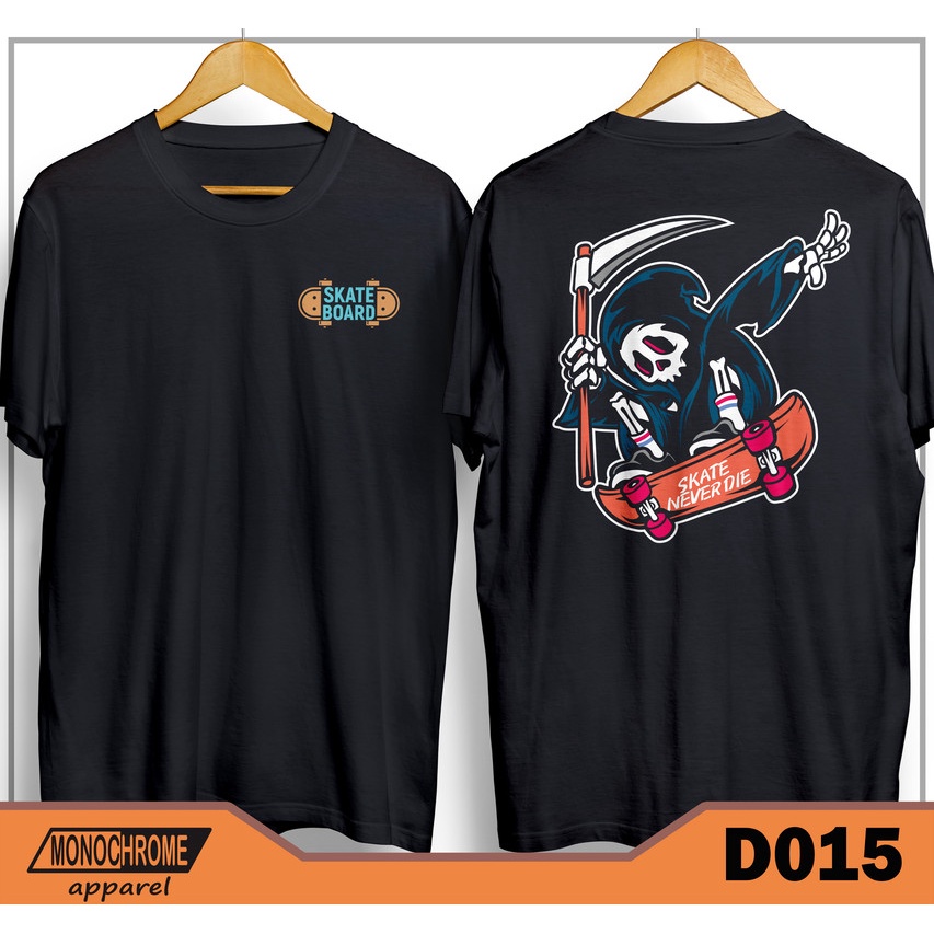 D015 Kaos Baju Skate Skater Skaters Skateboard Distro Pria