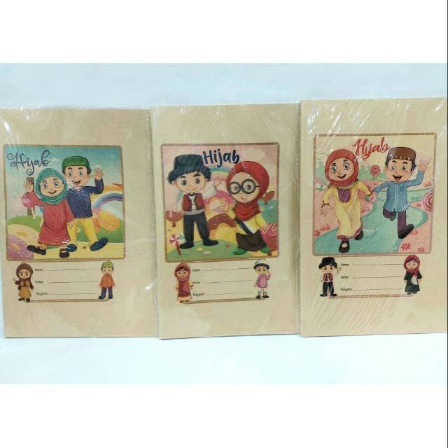 

Sampul Buku coklat Quarto/Kwarto Hijab 20 Lembar