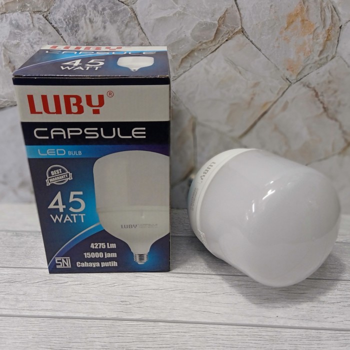 LAMPU LED KAPSUL LUBY 45 WATT CAHAYA PUTIH//LAMPU LED LUBY 45 WATT