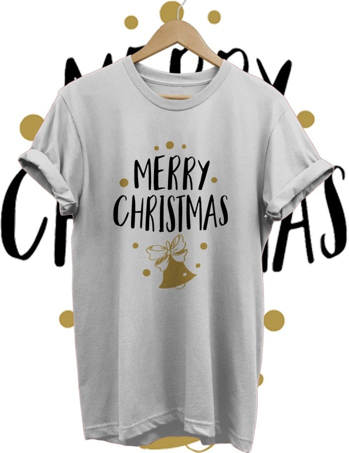 KAOS TSHIRT BAJU NATAL CHRISTMAS LONCENG MERRY CHRISTMAS BAJU TSHIRT COMBED 30S KELUARGA