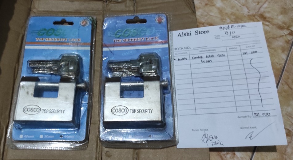 Gembok Kotak Stainless 60,70,80 Mm Cosco