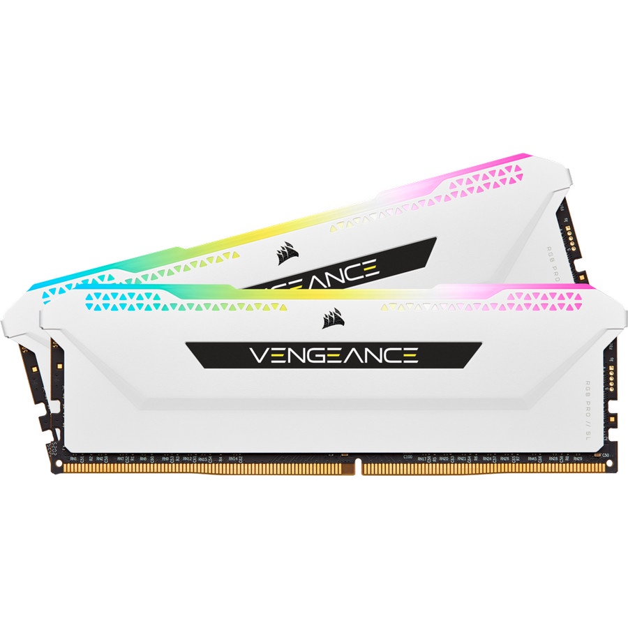 Corsair DDR4 Vengeance RGB Pro SL PC28800 16GB (2X8GB) - CMH16GX4M2D3600C18W - White Heat-Spreader