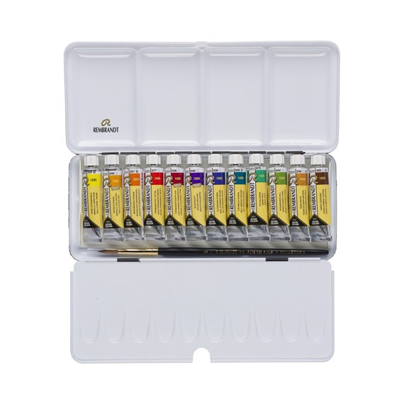 

Rembrandt Watercolour metal tin set Landscape Colour Selection | 12 x 10 ml tubes