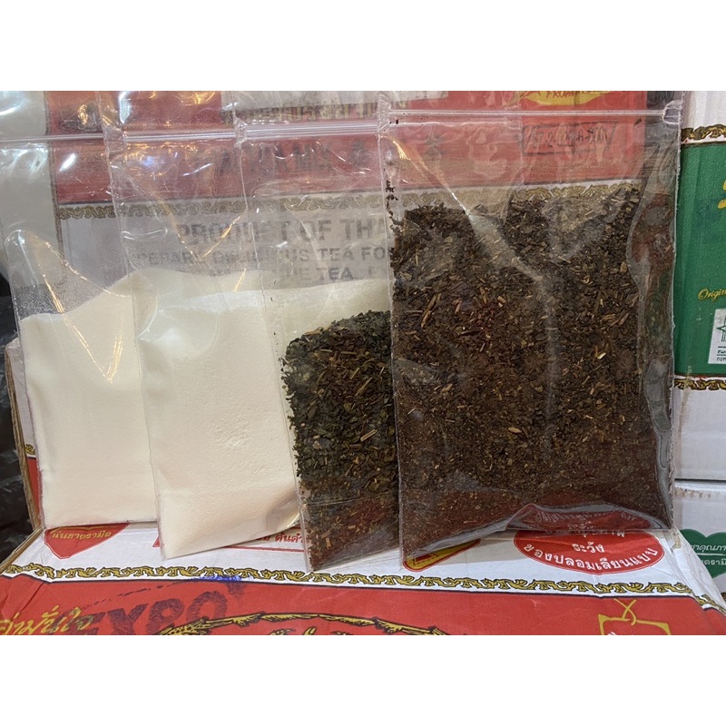 

Paket lengkap green tea & thai tea + crimer