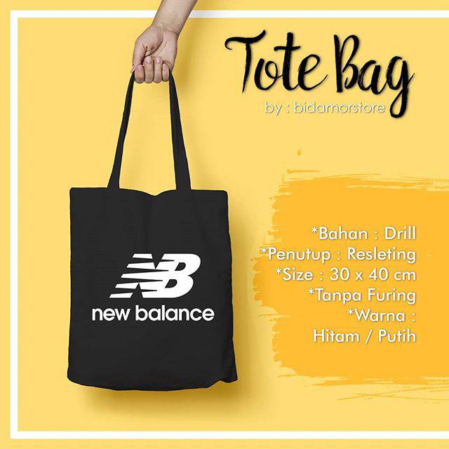 Custom New Balance Tote Bag Totebag Drill Resleting Sport
