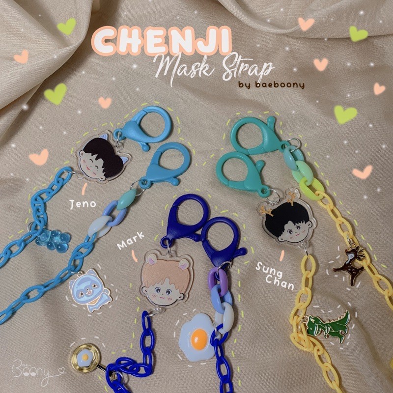 CHENJI Mask Strap (Renjun/Doyoung/Mark/Sungchan/Jeno) by BaeBoony