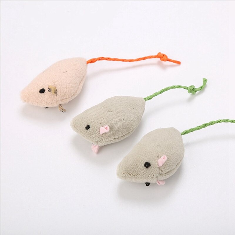 6pcs Mice Shape Pet Cats Toys Fun Plush Mouse Cat Toy For Kitten Pet Shopee Indonesia