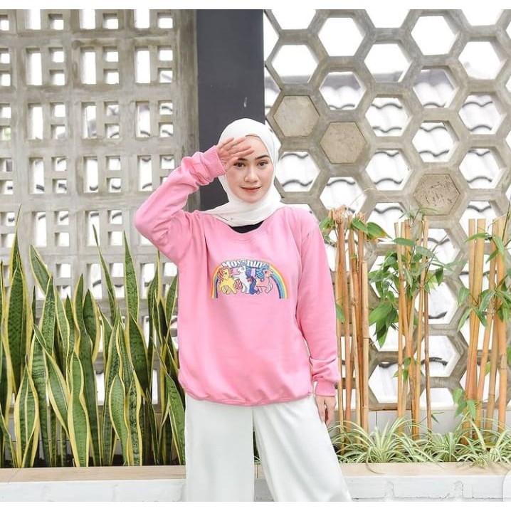 Sweater Wanita Grosir - Pony Taile Rainbow