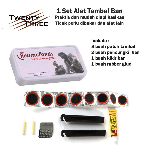 Alat Tambal Ban Sepeda Portable Penambal Pencungkil Cungkilan Ban