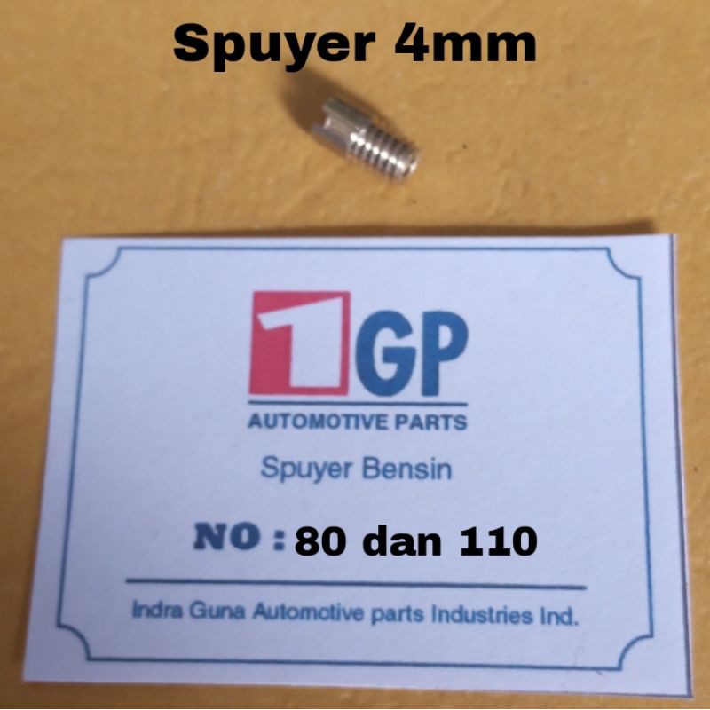main jet spuyer 4mm