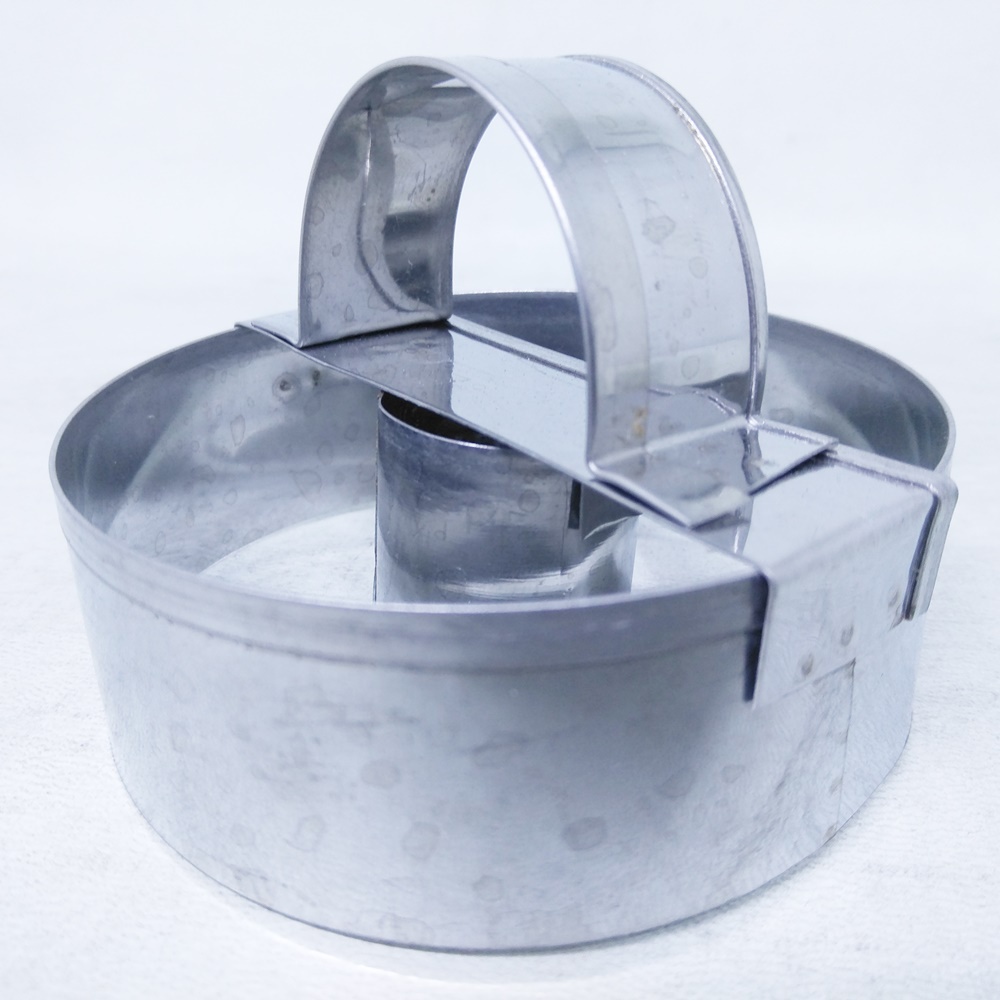 Cetakan donut manual stainless steel isi 2 pcs