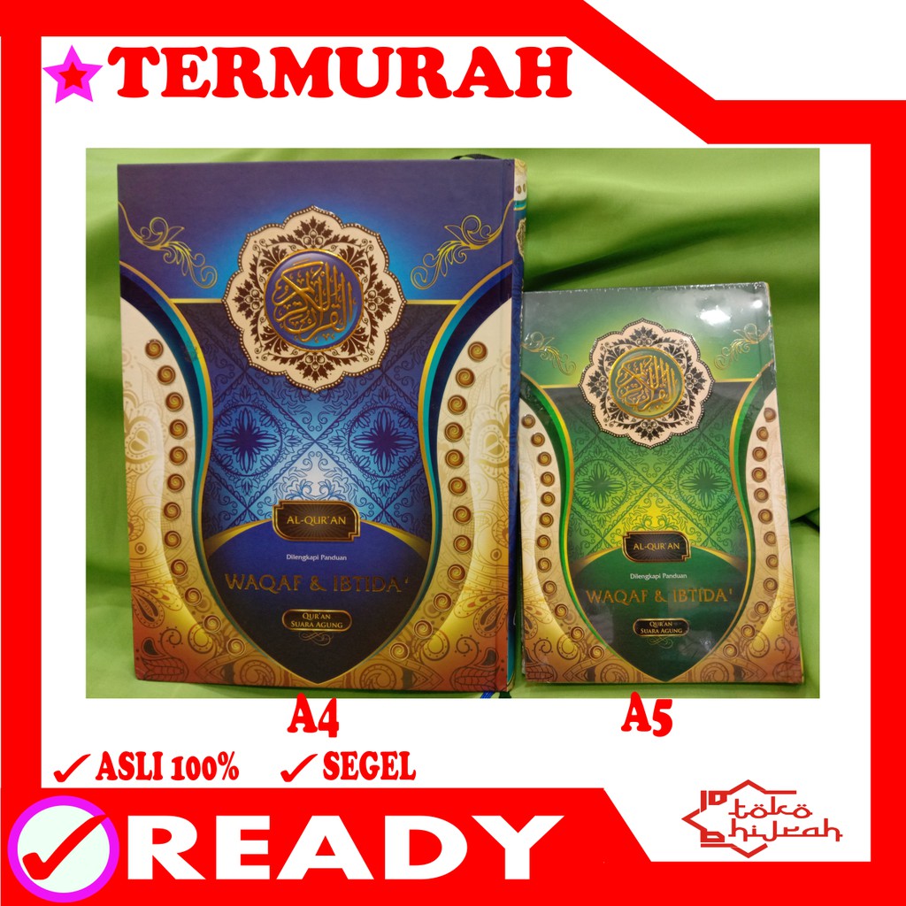 ALQURAN Waqaf dan Ibtida Suara Agung Ukuran A5