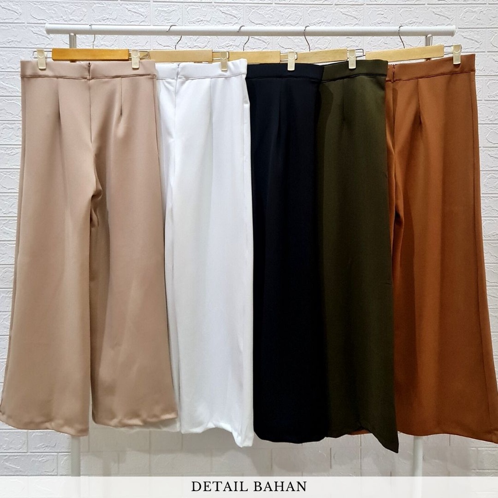 ready 5383 prime high waist culottes scuba standart bigsize long cullotes