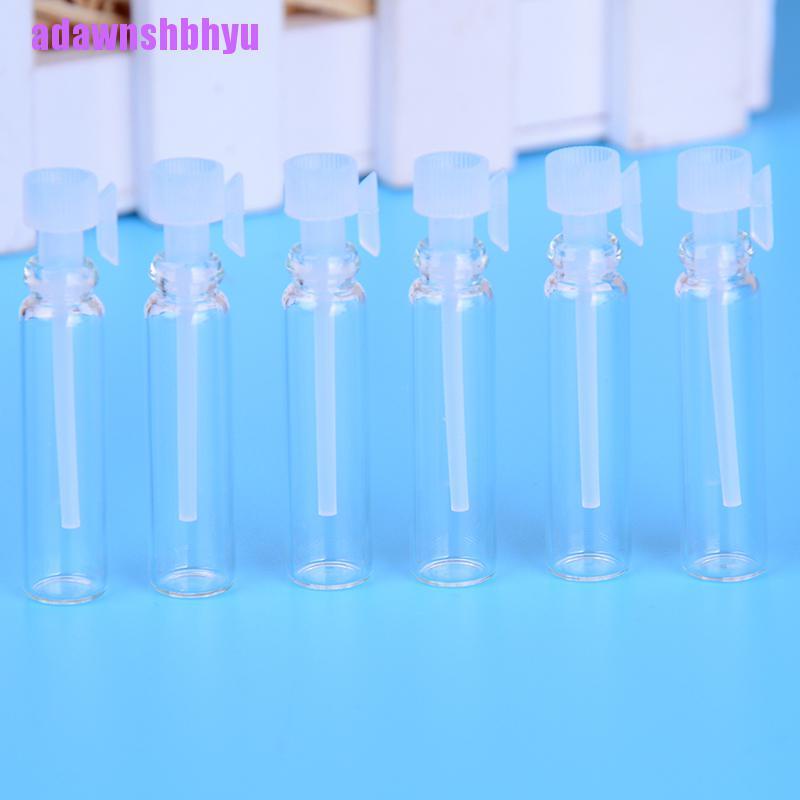 10 / 50Pcs Botol Kaca Kosong mini 1ml Untuk Parfum Cair Laboratorium