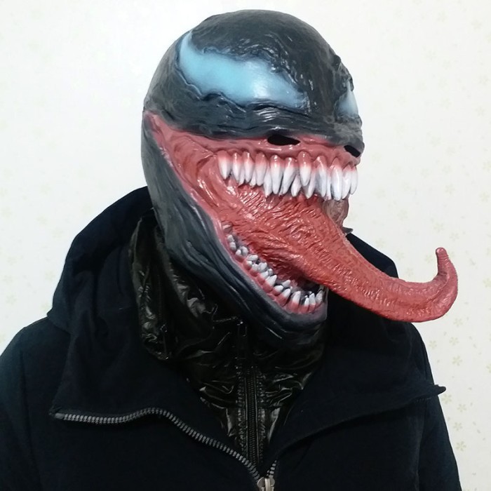 TOL-19 topeng latex karet full head kepala mainan prank monster venom