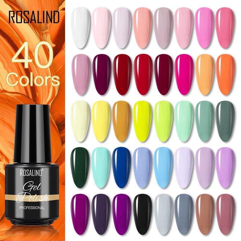 ( 1-40 ) ROSALIND Gel Nail Polish UV LED Nail Art / Kutek Murah