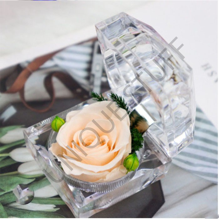 Everlasting flower box preserved flower everlasting rose bunga abadi